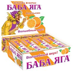 Жевательные конфеты Сладкая сказка Баба Яга апельсин, 48 шт.