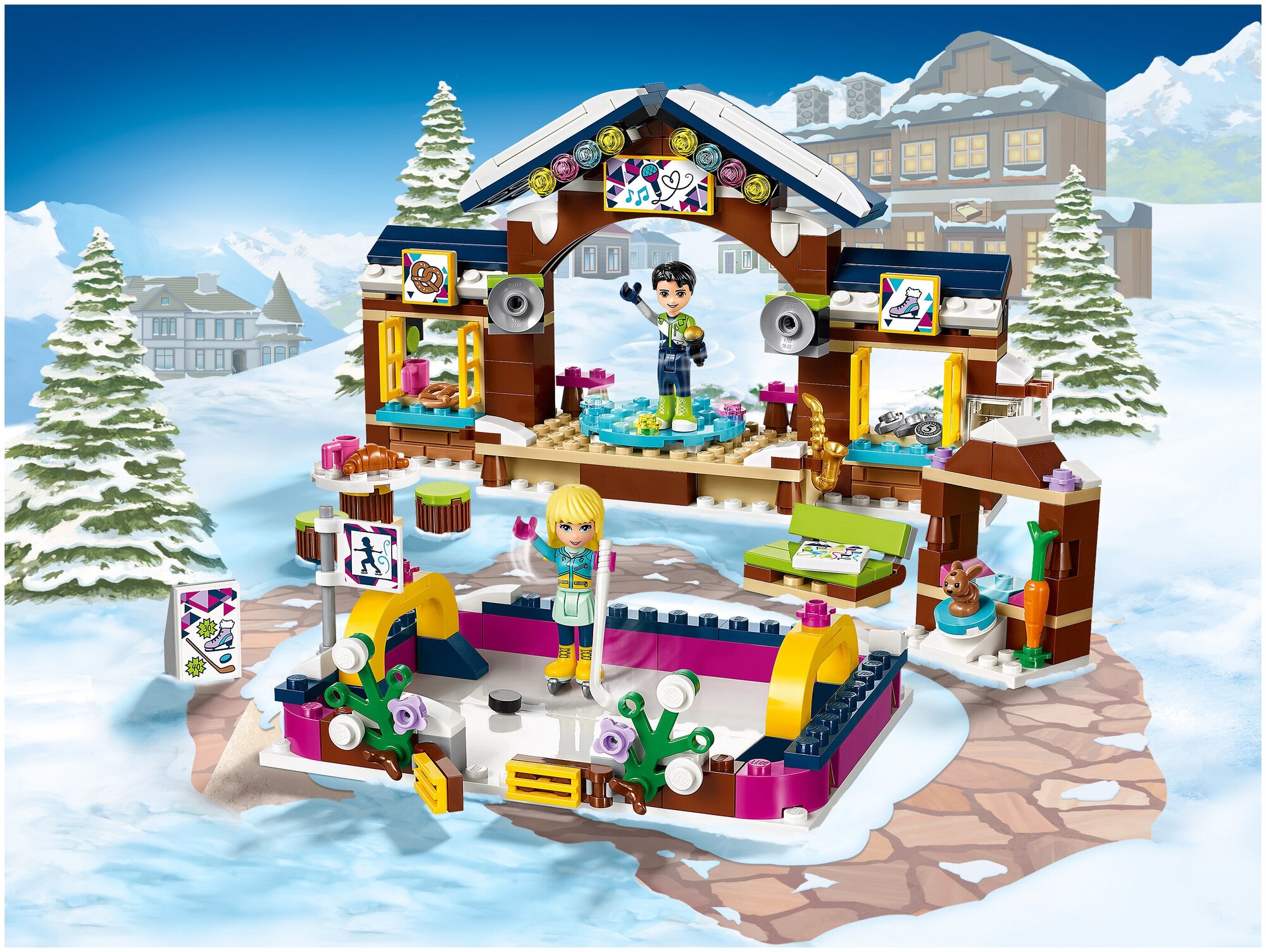 LEGO Friends Горнолыжный курорт: каток - фото №15