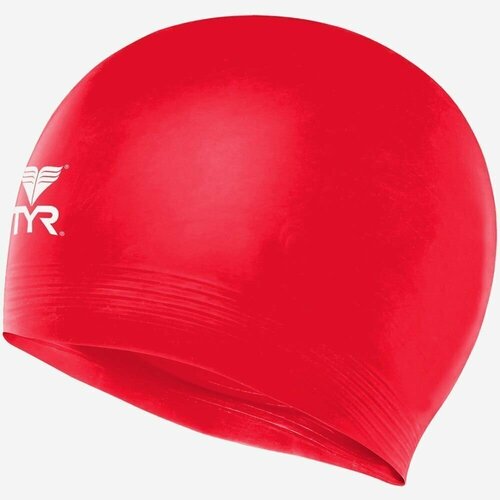 Шапочка плавательная TYR Latex Swim Cap, красная