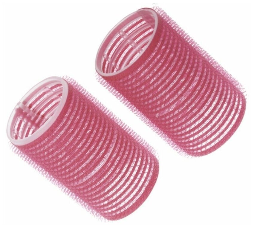 Dewal Beauty Бигуди-липучки, розовый, 44 мм