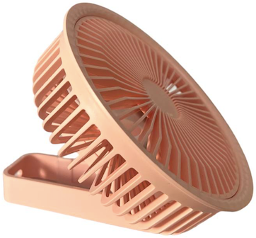ТехноИмперия / настольный вентилатор на аккумуляторе , ручной вентилятор , портативный вентилятор розовый - фотография № 2