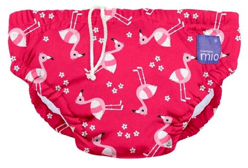 Bambino Mio трусики для плавания XL (12-15 кг), 1 шт., розовый фламинго