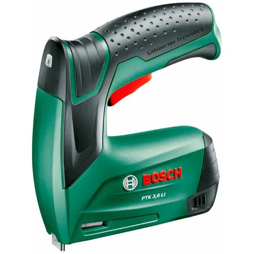 BOSCH 0603968220 Степлер аккумуляторный PTK 3,6 Li (3.6 В, 1 x 1.5 А.ч, 30 уд/мин, з/у)