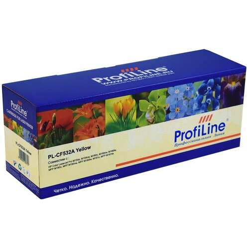 Картридж ProfiLine PL-CF532A-Y, 900 стр, желтый