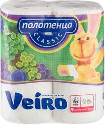 Полотенца бумажные VEIRO Classic 2-сл.,с тиснением,2рул./уп.5п22