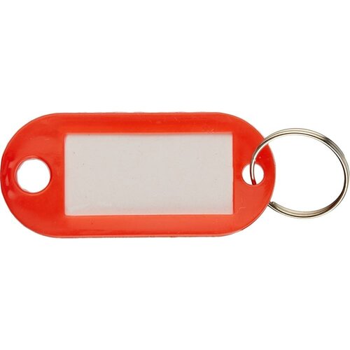 Бирка для ключей, 100 шт., красный бирка для ключей силикон 4 шт красный