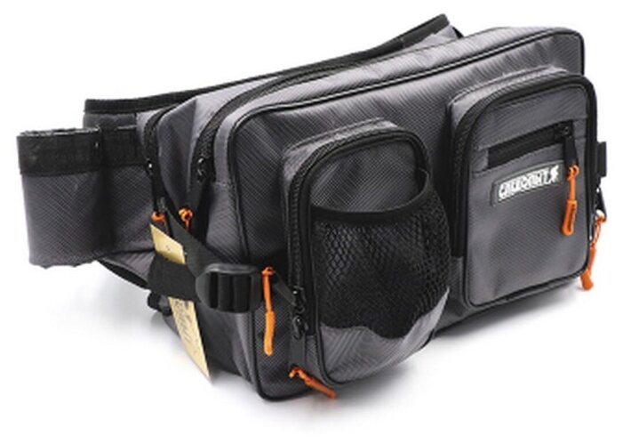 Сумка рыбака поясная следопыт Fishing Hip Bag WBP, 31х20х23 см / Сумка рыболовная для снастей следопыт