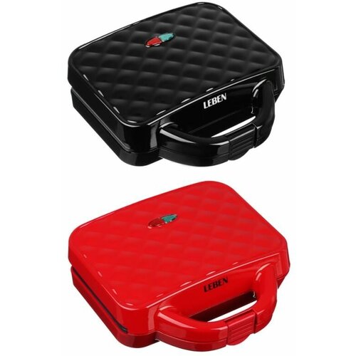 Вафельница LEBEN 271-021 800 Вт красный 229500₽