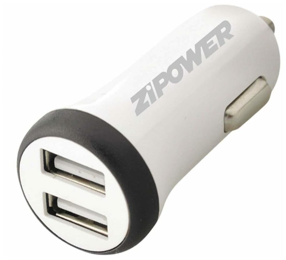 ZIPOWER PM6660N PM6660N_зарядное устройство USB! в 12V, 2USB, LED-подсветка\