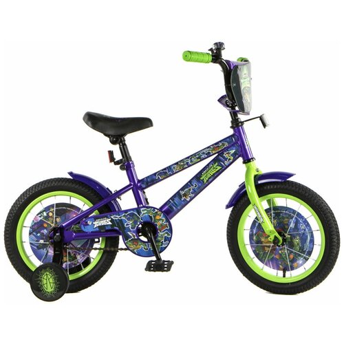Велосипед Navigator 14 Черепашки Фиолетовый/Салатовый ВН14208 детский велосипед черепашки ниндзя колеса 14 дюймов