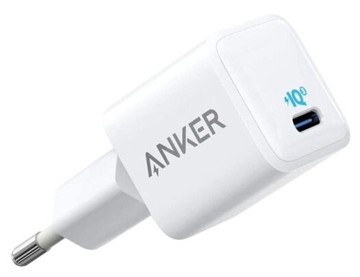 Сетевая зарядка ANKER PowerPort 3 Nano 18W, белый фото 1