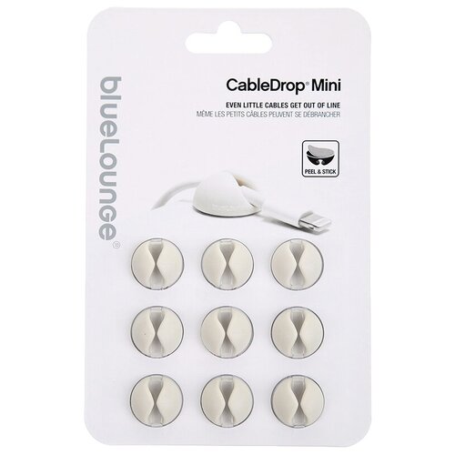 Держатель Bluelounge CableDrop Mini, white, 1 шт, 9 шт