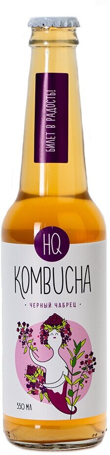 Комбуча "Черный чабрец" HQ Kombucha 330 г 330 мл