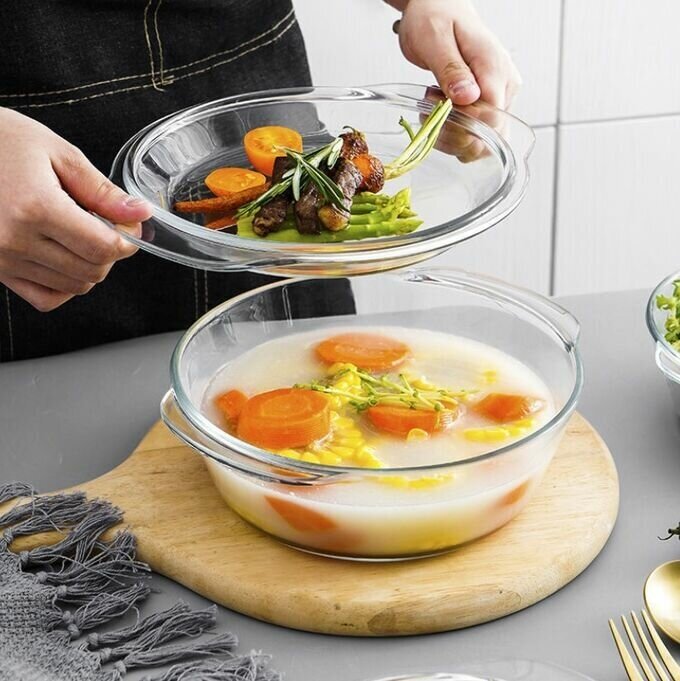 Кастрюля для запекания Pyrex Essentials 207A000N/2022, 1.4 л, 18 см - фотография № 5