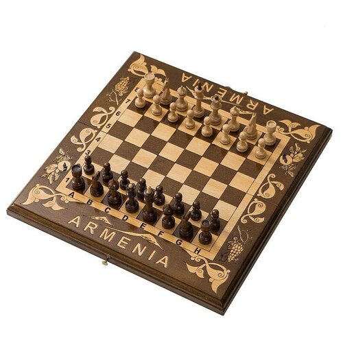 Haleyan Шахматы Деметра коричневый игровая доска в комплекте шахматы резные бастион орех