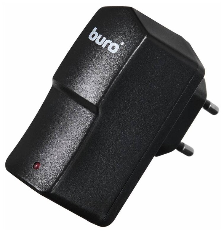 Сетевое зарядное устройство BURO , USB, 2.1A, черный - фото №2