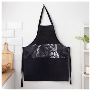 <b>Фартук</b> "Доляна" Самый лучший мужчина, 70х60 см, 100% хл, 160г/м2 <span>ширина: 60 см, длина: 70 см, материал: текстиль</span>