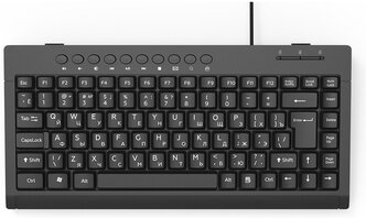 Клавиатура Ritmix RKB-104 стандартная, компактная ,чёрная