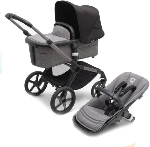 Детская коляска 2 в 1 Bugaboo Fox5 Graphite/Grey Melange/Midnight Black