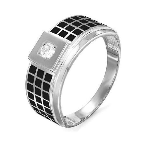 фото Серебряное кольцо кюз del'ta dс040230 с фианитом, размер 21,5 diamant-online