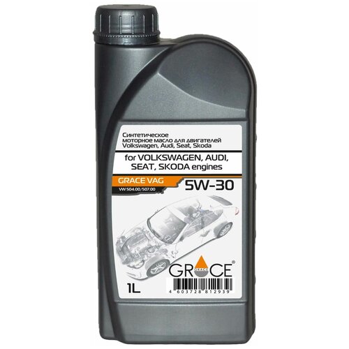 Синтетическое моторное масло Grace Lubricants VAG 5W-30, 5 л