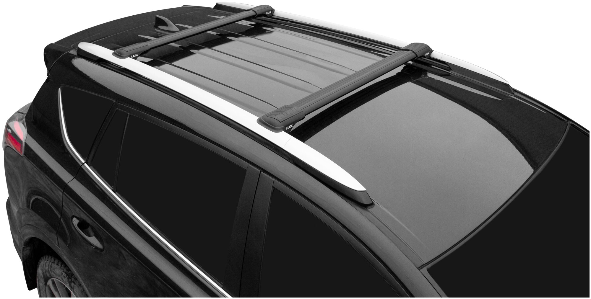 Багажная система LUX хантер L43-B черная для автомобилей с рейлингами (Lux 791859)