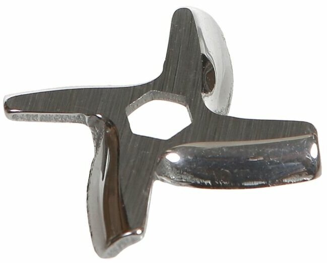Нож для мясорубки Moulinex, Tefal, из нержавеющей стали, диаметр 45мм, универсальный нож с посадкой шестигранник MS002, MM0104W, MS-0926063, MGR102UN - фотография № 1