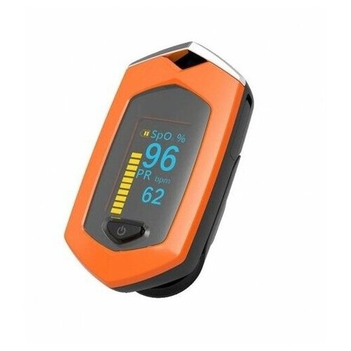 фото Пульсоксиметр boxym osport с аккумулятором оранжевый