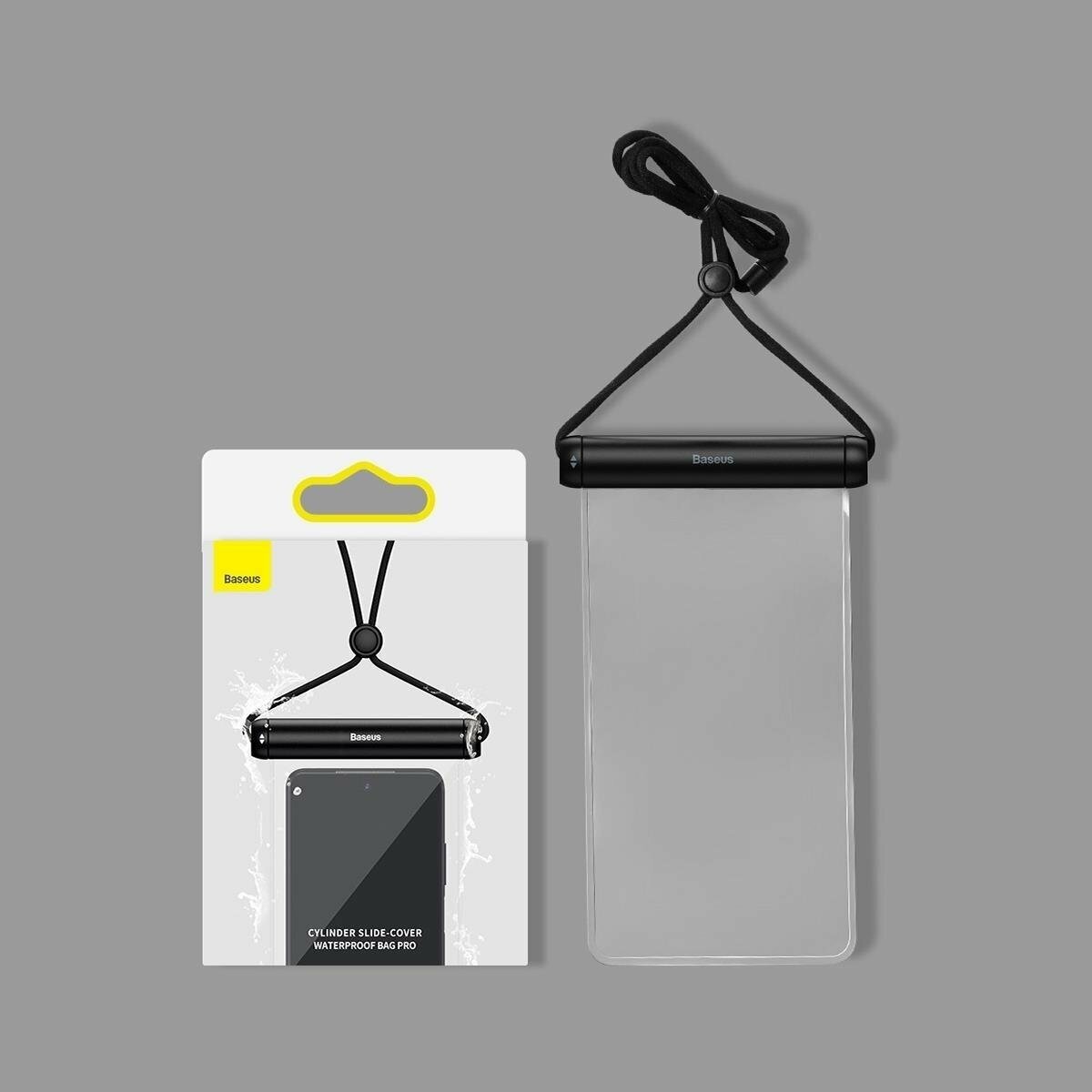 Водонепроницаемый чехол-сумка BASEUS Cilynder slide-cover Waterproof Bag Pro, Черный