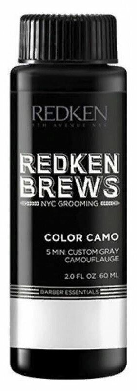 Краска для волос Redken For Men Redken Brews Color Camo, Краска-камуфляж без аммиака для мужчин, 5N 60 мл