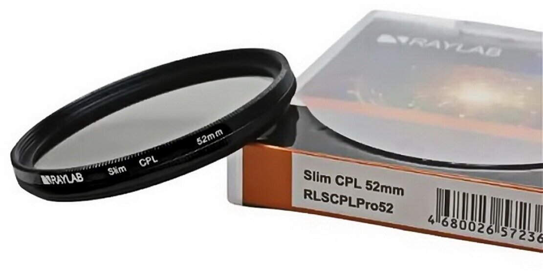 Светофильтр Raylab CPL Slim 52mm