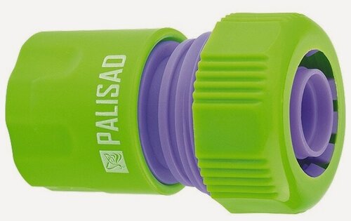 Изображение товара Соединитель пластмассовый быстросъемный Palisad для шланга 3/4