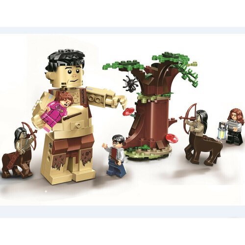 lego harry potter запретный лес грохх и долорес амбридж 75967 Конструктор Justice Magician Гарри Поттер Запретный лес: Грохх и долорес амбридж 11569, 279 деталей.