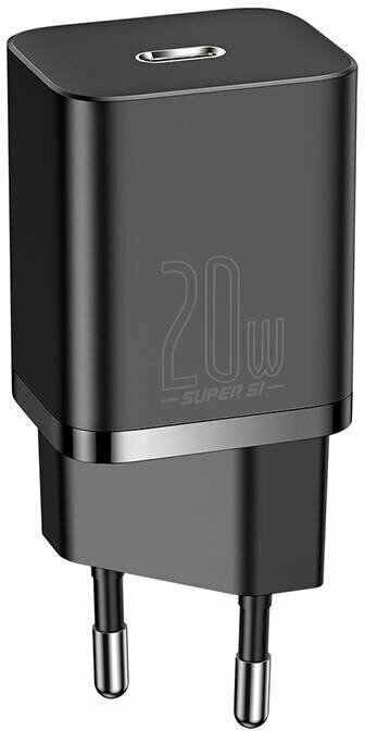 Сетевое зарядное устройство Baseus Super Si Quick Charger 1C 20W EU Black (CCSUP-B01)