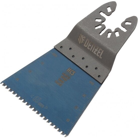 Насадка для МФИ режущая прямая Denzel  HCS по дереву ламинату 65 х 1.8 мм крупный зуб 782313