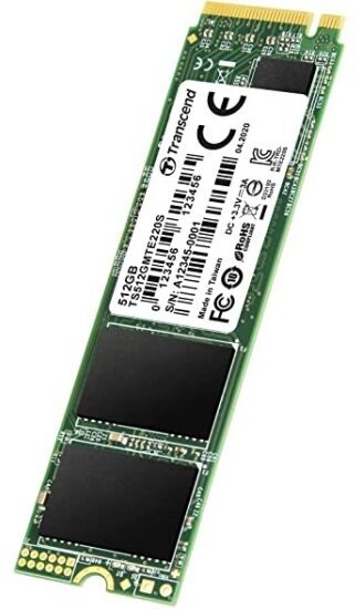 SSD диск Transcend M.2 220S 512 Гб PCIe Gen3 x4 TLC 3D NAND TS512GMTE220S