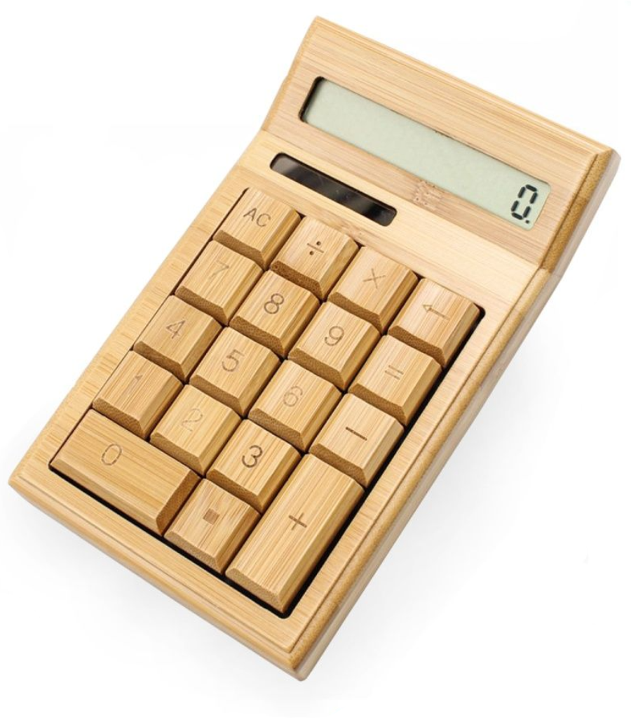 Калькулятор BambooWood из бамбука 18 клавиш