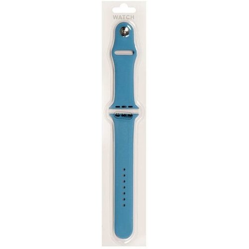 ремешок силиконовый для apple watch 42 44мм 16 голубой на кнопке Силиконовый ремешок для Apple Watch / Силиконовый ремешок для Apple Watch 42/44мм (24), лазурный, на кнопке