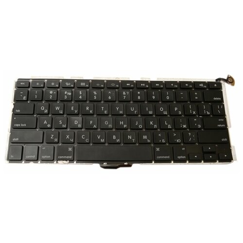 Клавиатура для ноутбуков Apple MacBook Pro 133 A1278 MB990 MB991 MC700 MC374 горизонтальный Enter RU Black 450₽