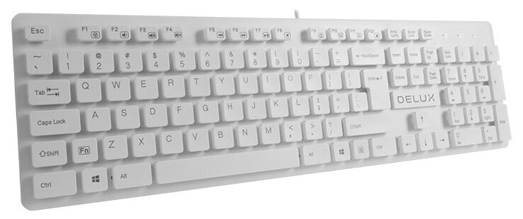 Клавиатура Delux KA150 White USB