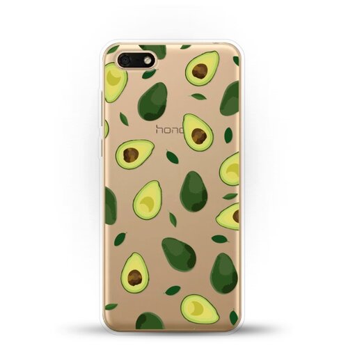 фото Силиконовый чехол узор из авокадо на honor 7s andy & paul