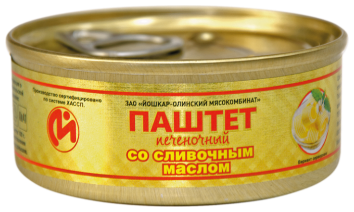 Паштет Йошкар-Олинский мясокомбинат Печеночный со сливочным маслом 100 г