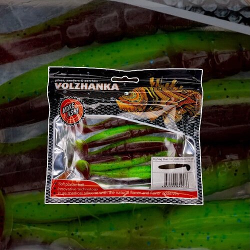 Приманка силиконовые приманки VOLZHANKA BIG MAG SHAD 1001 высоко качественный силикон 5 шт в упаковке размер 10 см 399₽