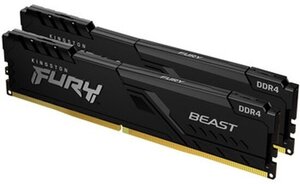 Оперативная память Kingston DDR4 16Gb (2x8Gb) 3200 MHz pc-25600 FURY Beast Black (KF432C16BBK2/16)