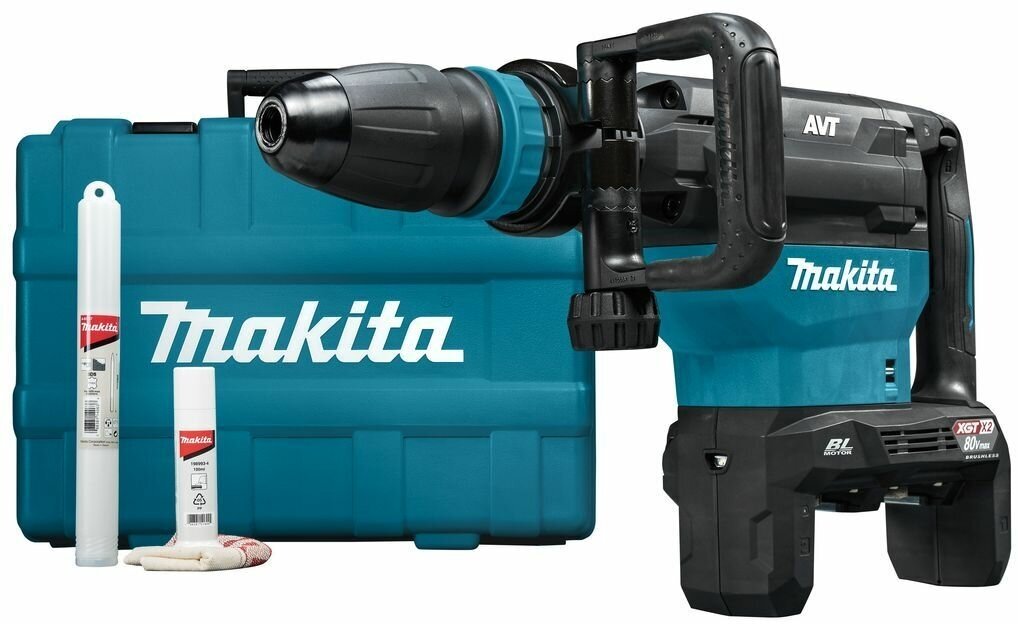 Аккумуляторный отбойный молоток Makita HM002GZ03 SDS max, XGT 2x40В BL,20.9Дж - фото №1