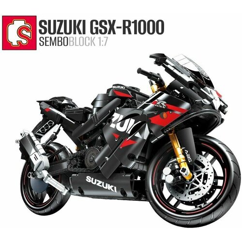 фото Конструктор sembo мотоцикл / модель suzuki gsx-r1000 / 1:7, 794 детали