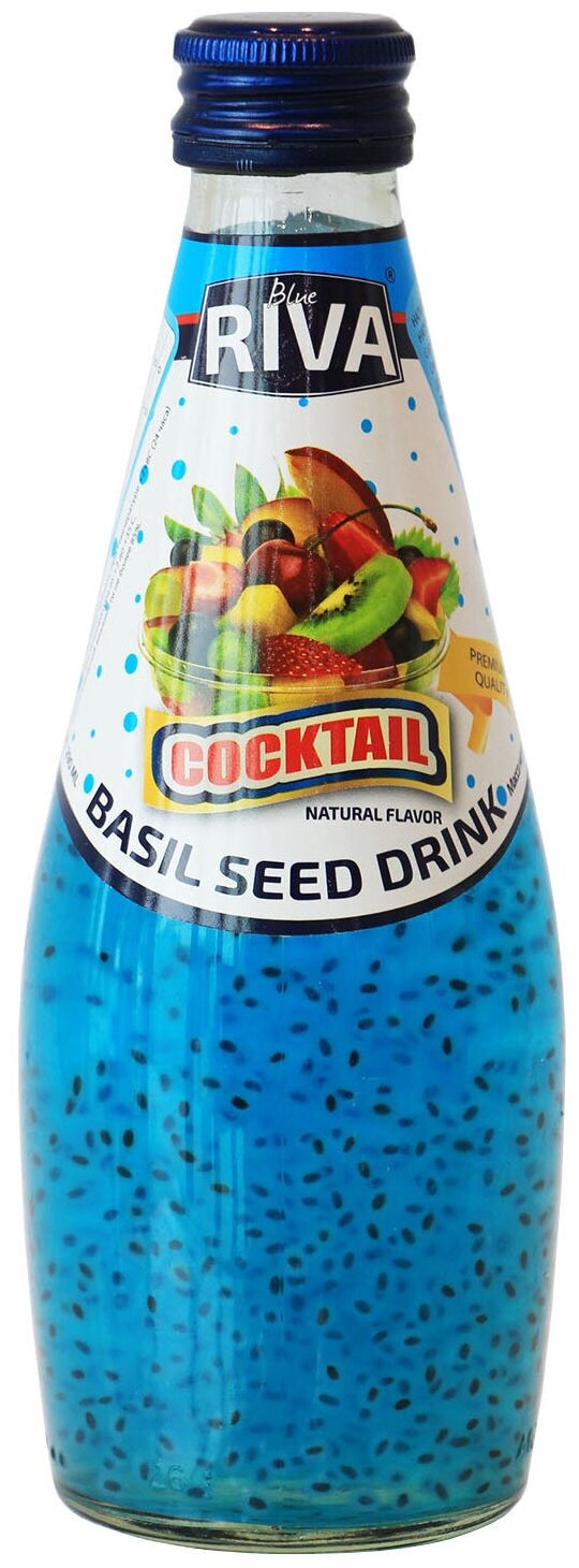Напиток Семена базилика с фруктовым коктейлем, 290 мл - фотография № 1
