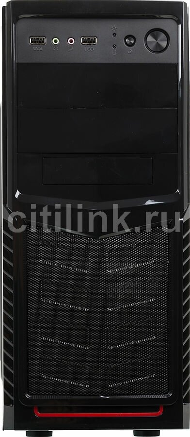 Корпус ATX Accord A-30B, Midi-Tower, без БП, черный [acc-a30b] - фотография № 6