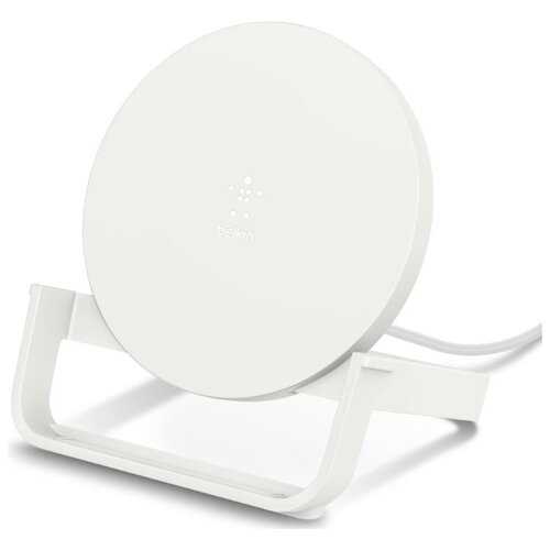 фото Беспроводное зарядное устройство belkin (wib001vfwh) с адаптером (white)