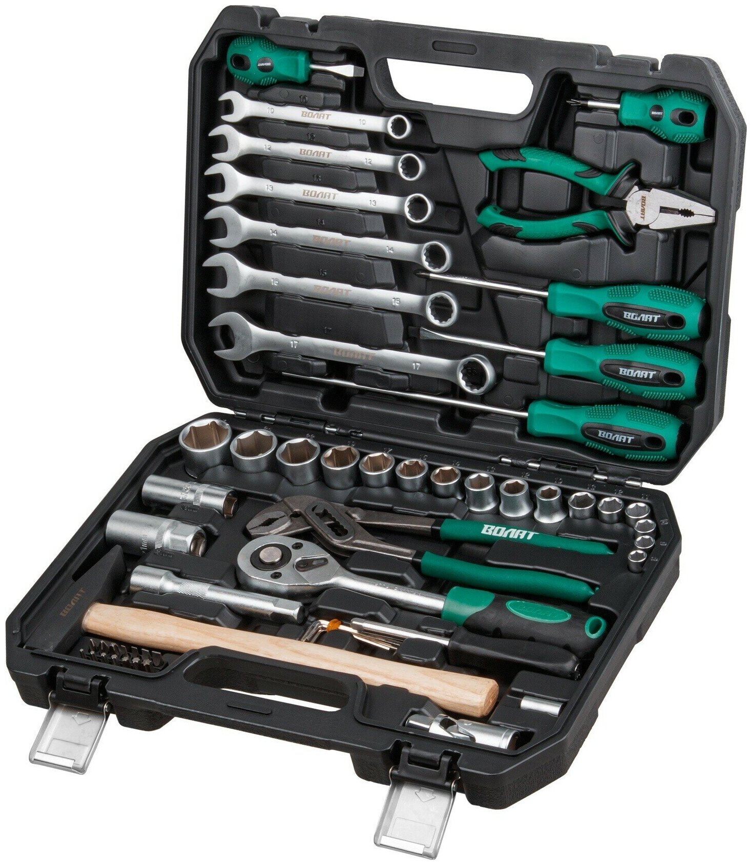 фото Набор инструментов волат 1/4 , 1/2 6 граней 56 предметов 18560-56